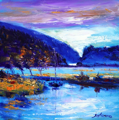 Misty Evening on the Crinan Canal 16x16
SOLD